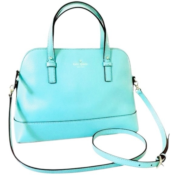 Kate Spade ♠️ Grand Street Small Rachelle Satchel – Fresh Air Blue - Picture 1 of 4